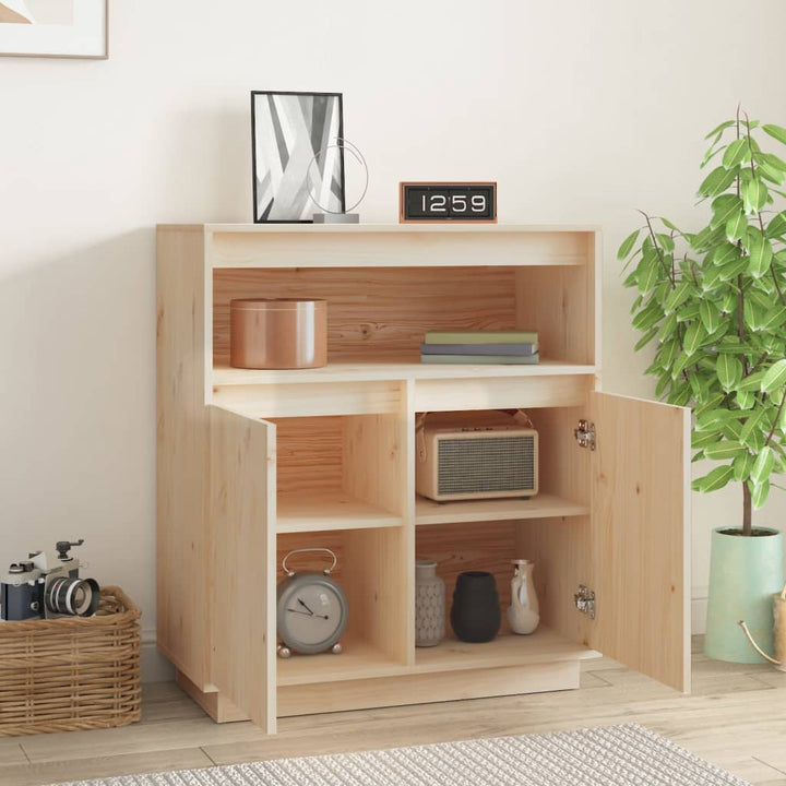 skænk 70x34x80 cm massivt fyrretræ