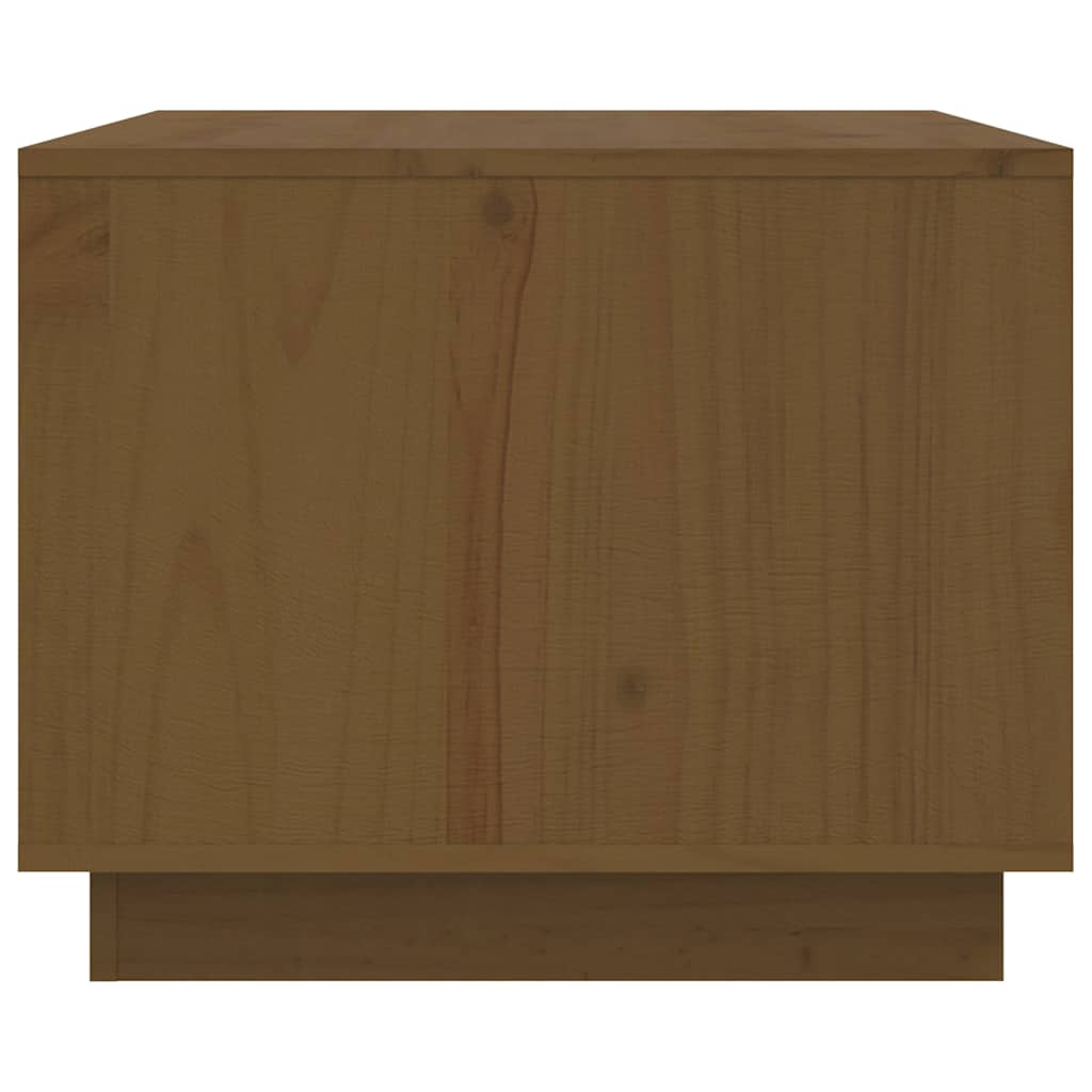 sofabord 80x50x40 cm massivt fyrretræ gyldenbrun