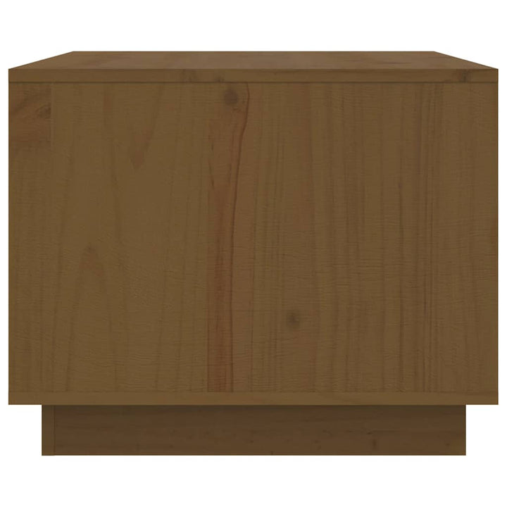 sofabord 80x50x40 cm massivt fyrretræ gyldenbrun