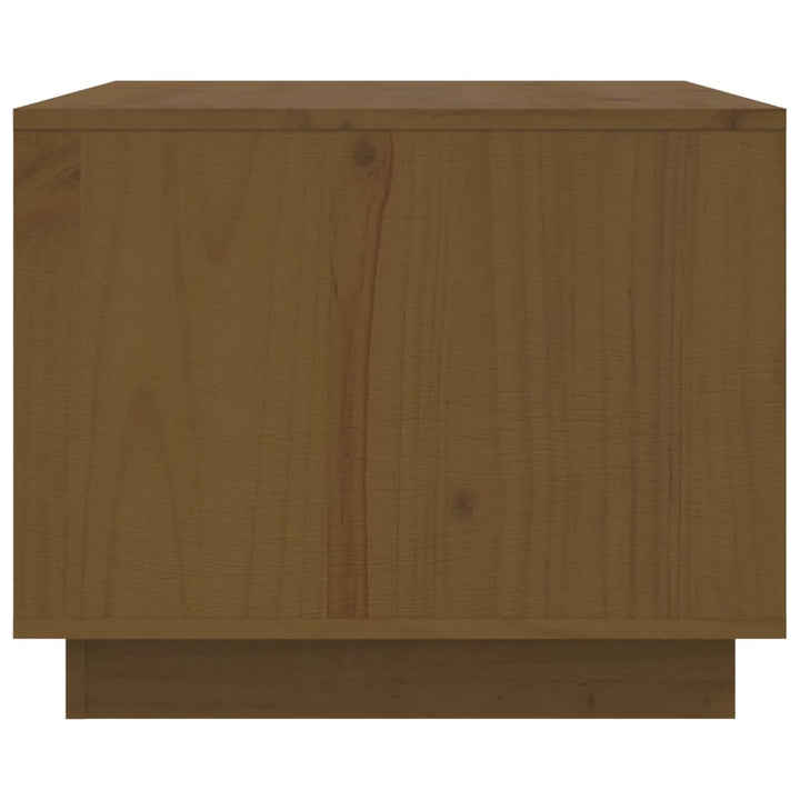 sofabord 80x50x40 cm massivt fyrretræ gyldenbrun