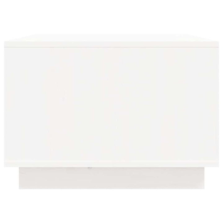 sofabord 80x50x35 cm massivt fyrretræ hvid