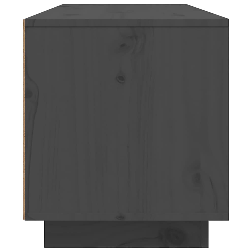 tv-bord 80x35x40,5 cm massivt fyrretræ grå