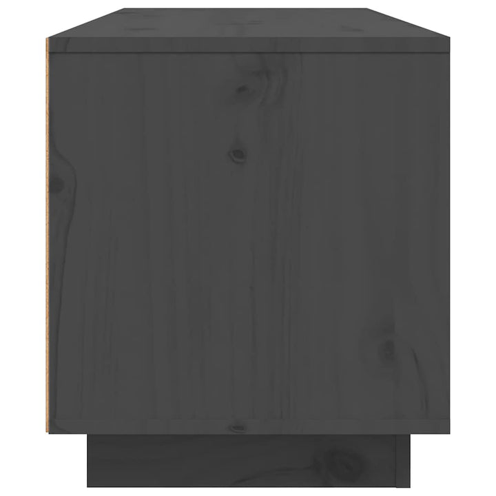 tv-bord 80x35x40,5 cm massivt fyrretræ grå