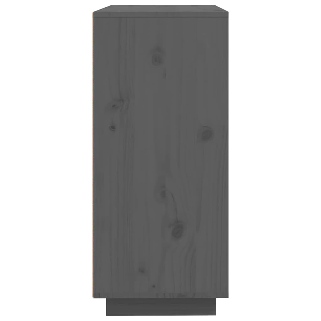 skænk 60x35x80 cm massivt fyrretræ grå