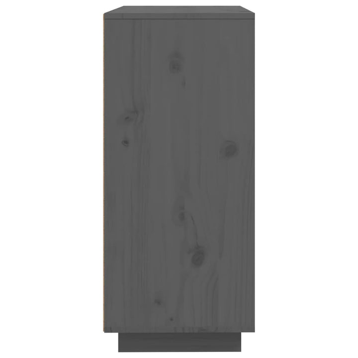skænk 60x35x80 cm massivt fyrretræ grå