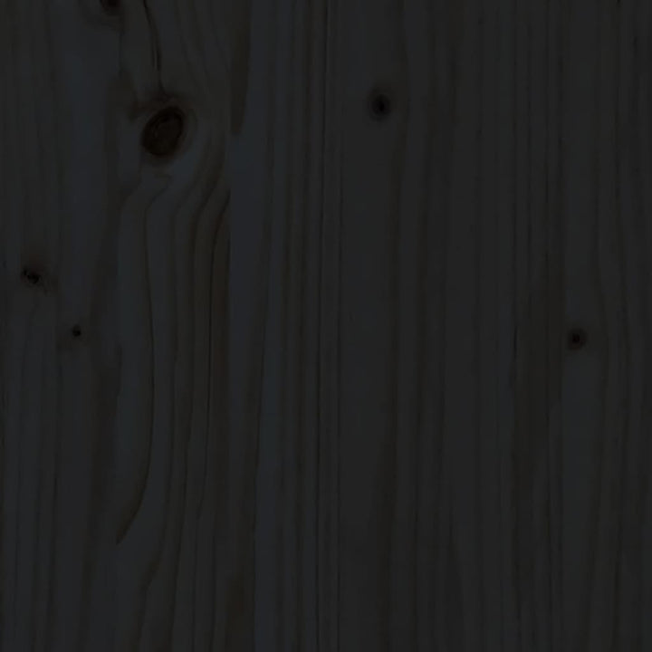 sofabord 80x55x40,5 cm massivt fyrretræ sort