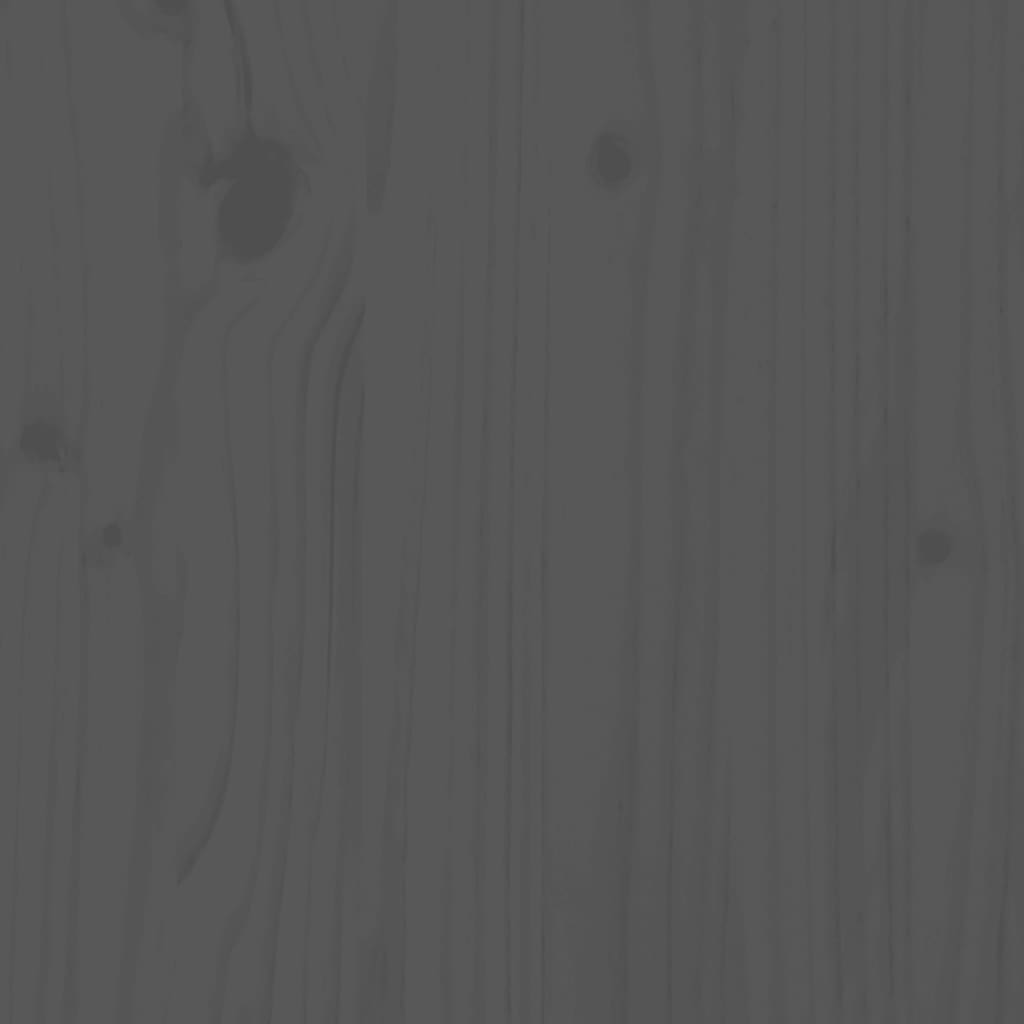 højskab 60x40x116,5 cm massivt fyrretræ grå