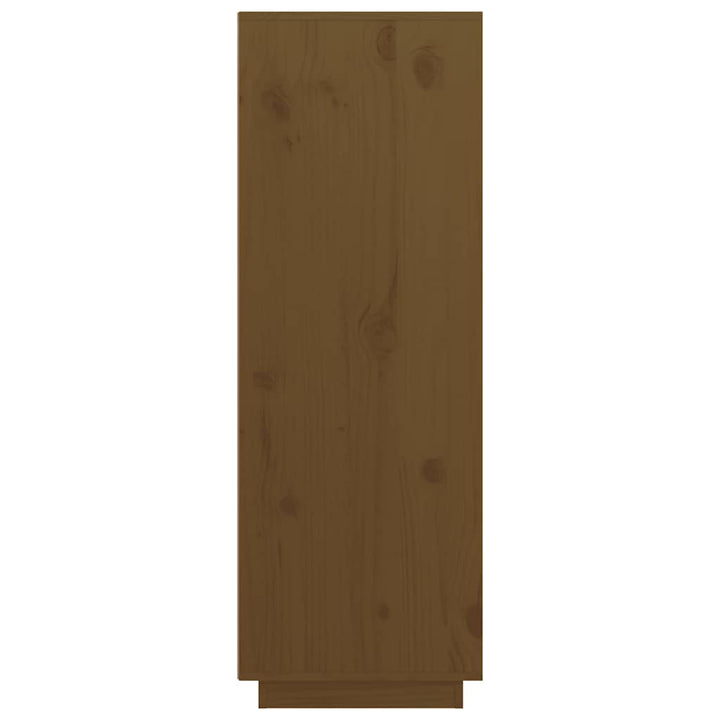 højskab 89x40x116,5 cm massivt fyrretræ gyldenbrun