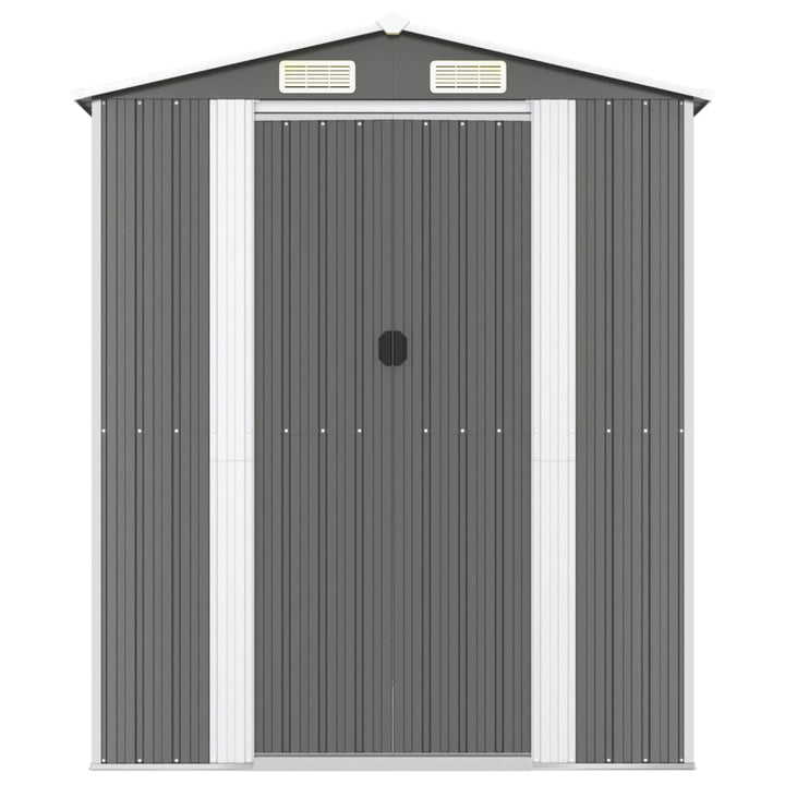 haveskur 192x274x223 cm galvaniseret stål lysegrå