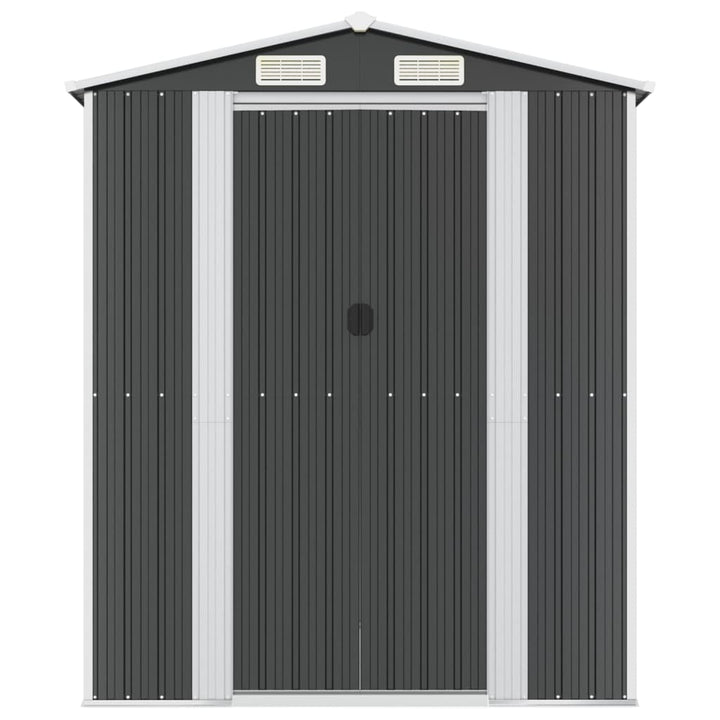 haveskur 192x523x223 cm galvaniseret stål antracitgrå