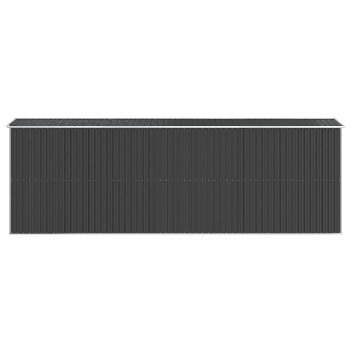 haveskur 192x606x223 cm galvaniseret stål antracitgrå