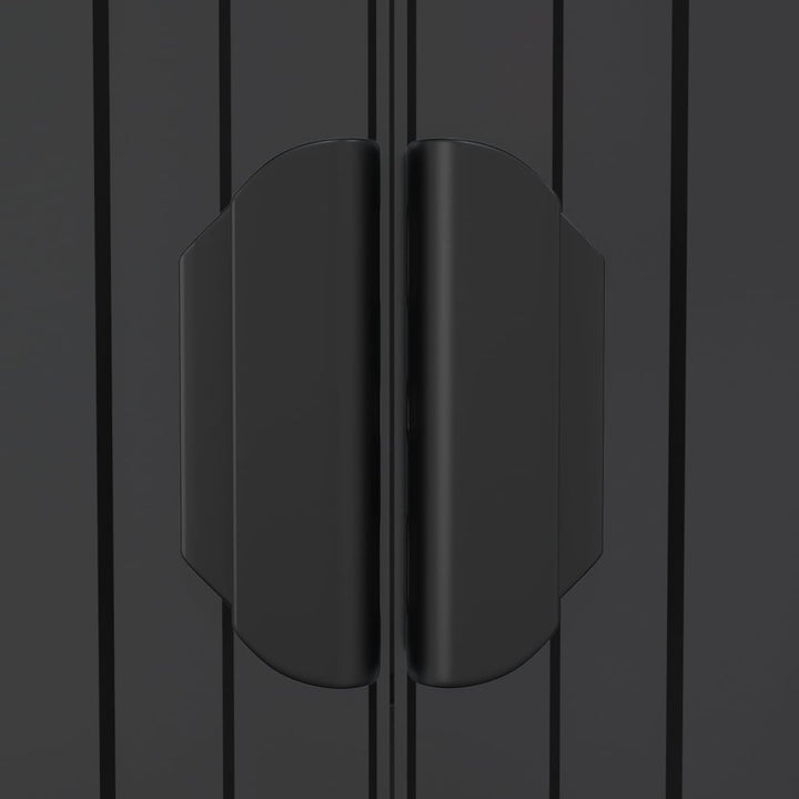 haveskur 192x855x223 cm galvaniseret stål antracitgrå