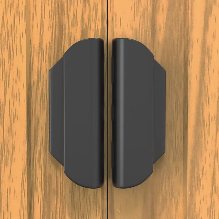 haveskur 192x523x223 cm galvaniseret stål lysebrun