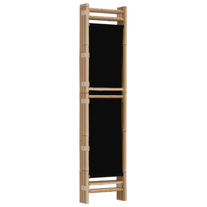 3-panels rumdeler 120 cm foldbar bambus og kanvas