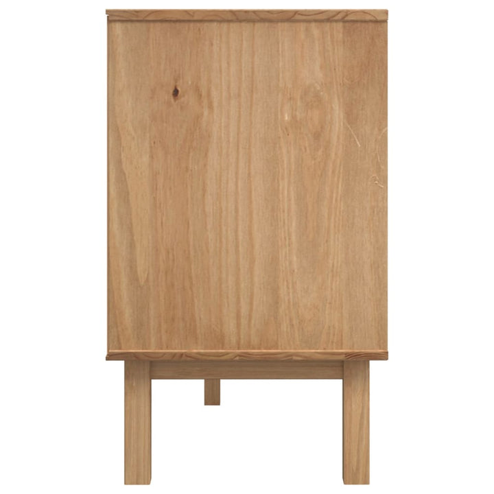 skænk OTTA 113,5x43x73 cm massivt fyrretræ brun og grå
