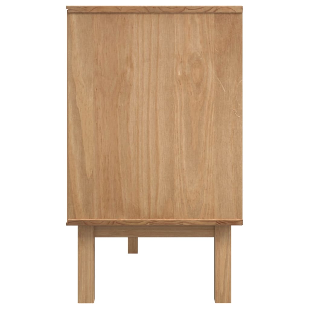 skænk OTTA 113,5x43x73 cm massivt fyrretræ brun og hvid