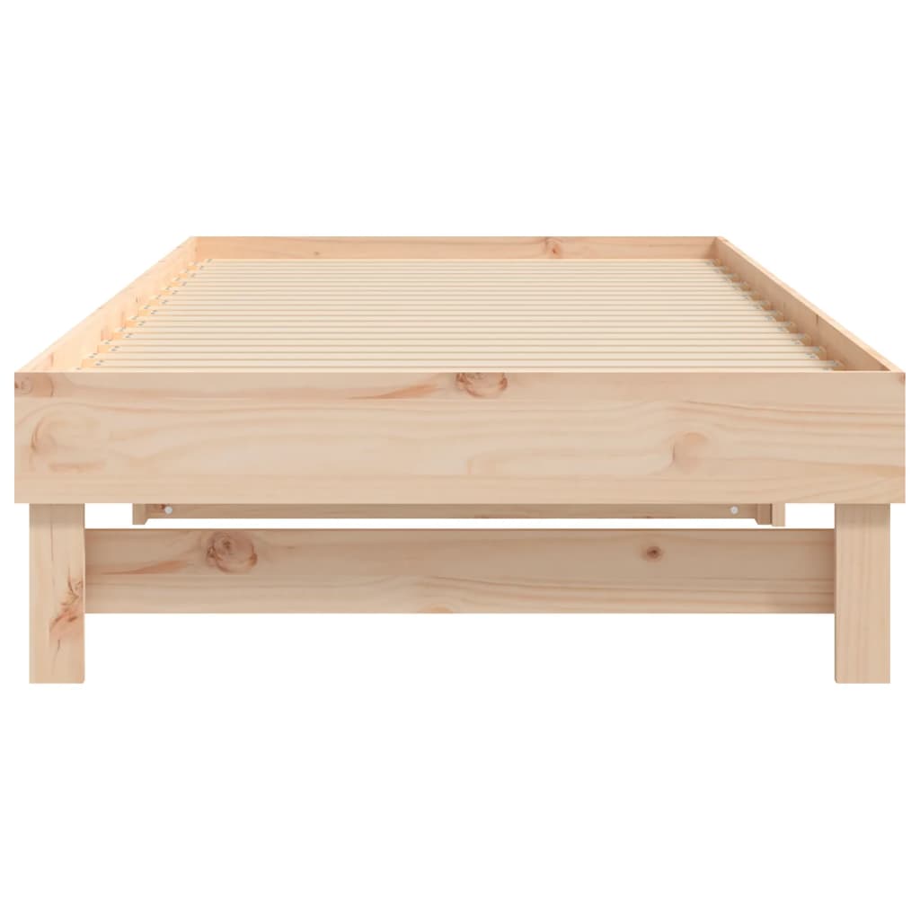 daybed med udtræk 2x(90x200) cm massivt fyrretræ