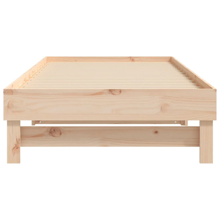 daybed med udtræk 2x(90x200) cm massivt fyrretræ