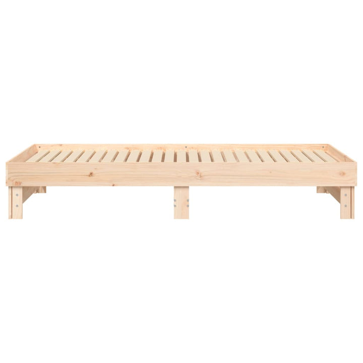 daybed med udtræk 2x(90x200) cm massivt fyrretræ
