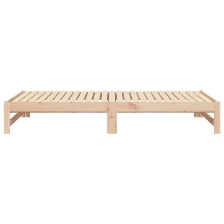 daybed med udtræk 2x(80x200) cm massivt fyrretræ