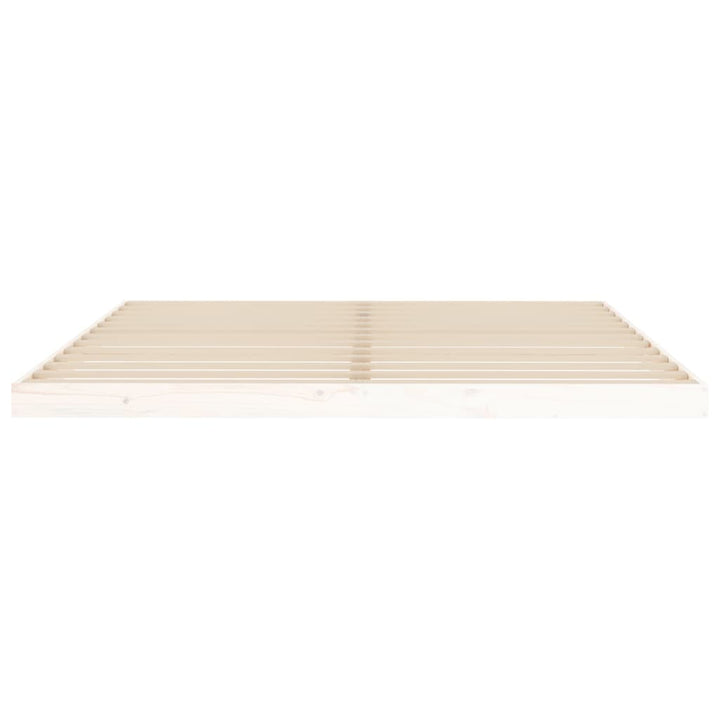 sengeramme 180x200 cm massivt fyrretræ hvid