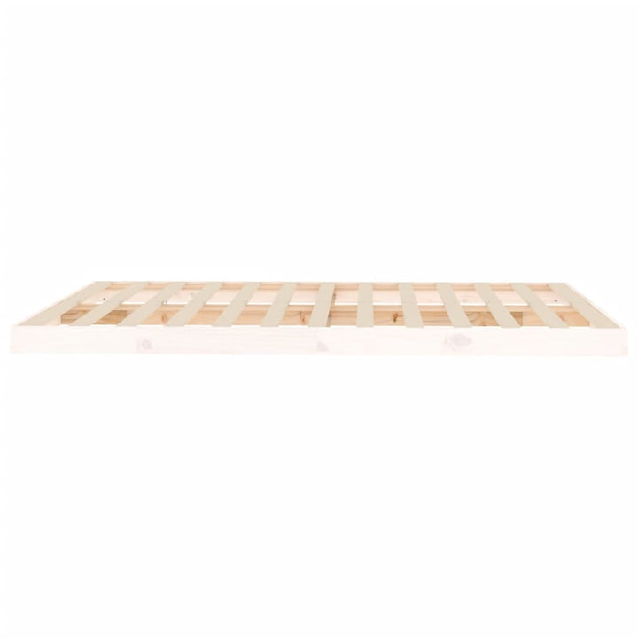 sengeramme 150x200 cm kingsize massivt fyrretræ hvid