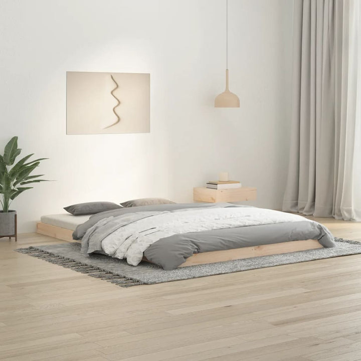 sengeramme 140x200 cm massivt fyrretræ