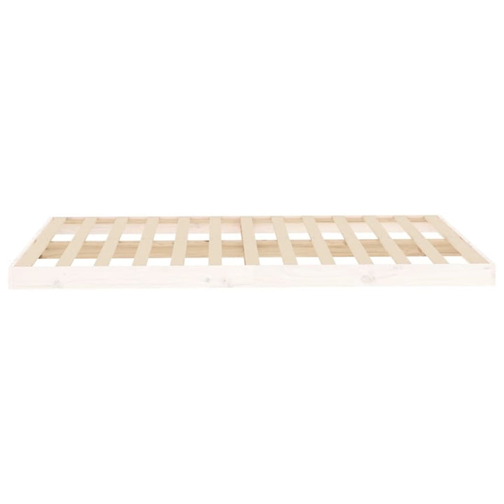 sengeramme 120x200 cm massivt fyrretræ hvid