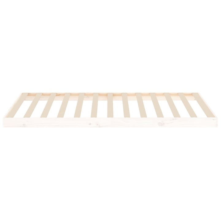 sengeramme 100x200 cm massivt fyrretræ hvid
