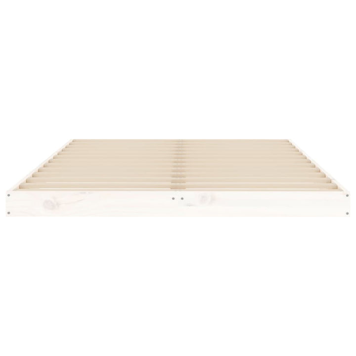 sengeramme 120x190 cm Small Double massivt fyrretræ hvid