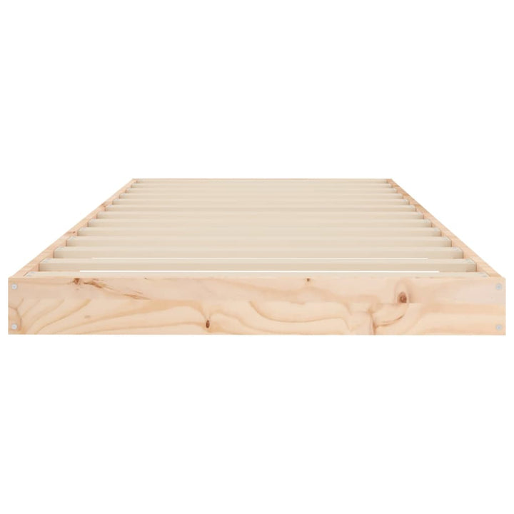 sengeramme 75x190 cm massivt fyrretræ