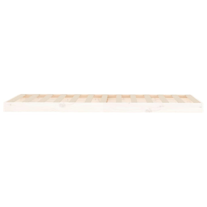 sengeramme 75x190 cm Small Single massivt fyrretræ hvid