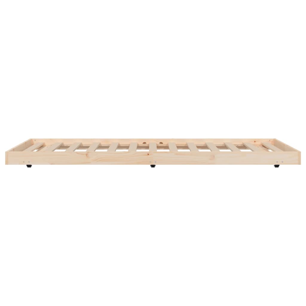 sengeramme uden madras 100x200 cm massivt fyrretræ