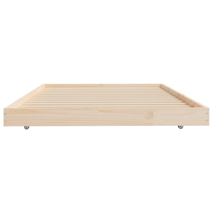 sengeramme uden madras 100x200 cm massivt fyrretræ