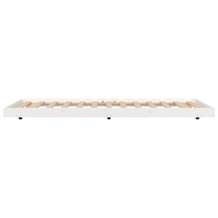 sengeramme uden madras 90x200 cm massivt fyrretræ hvid