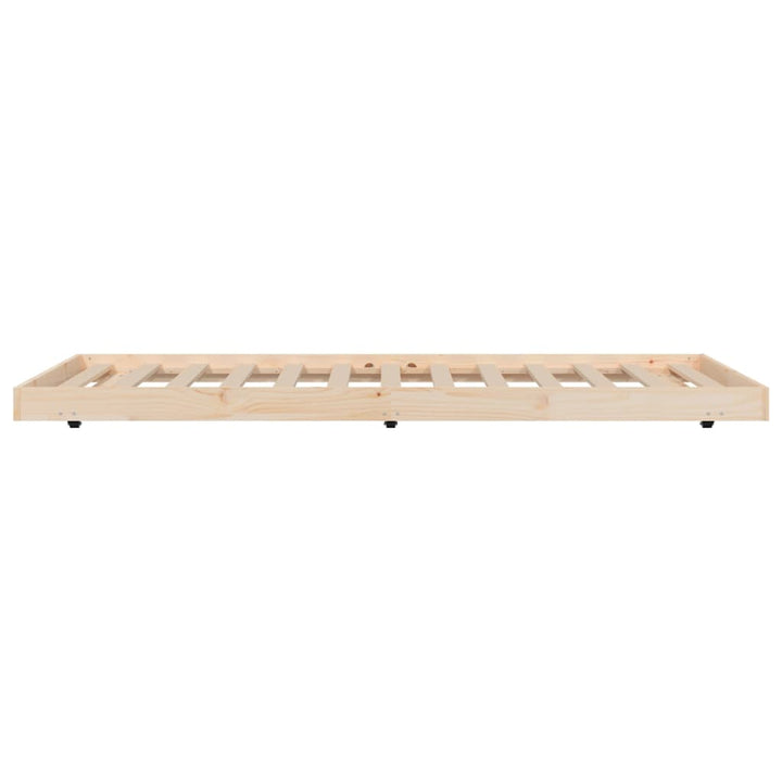 sengeramme uden madras 80x200 cm massivt fyrretræ