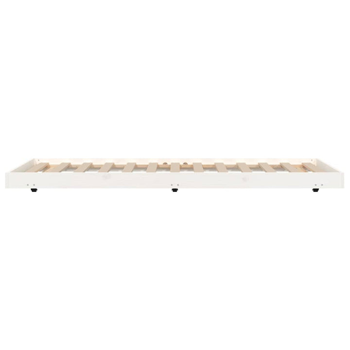 sengeramme uden madras 90x190 cm massivt fyrretræ hvid