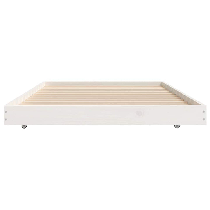 sengeramme uden madras 90x190 cm massivt fyrretræ hvid