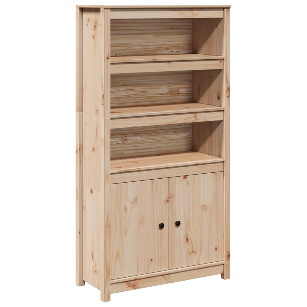 højskab 80x35x154 cm massivt fyrretræ