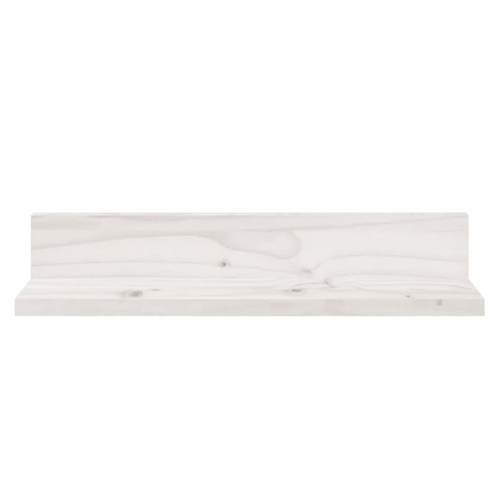 væghylder 2 stk. 50x11x9 cm massivt fyrretræ hvid