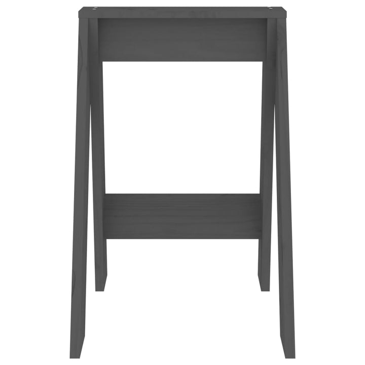 taburetter 2 stk. 40x40x60 cm massivt fyrretræ grå