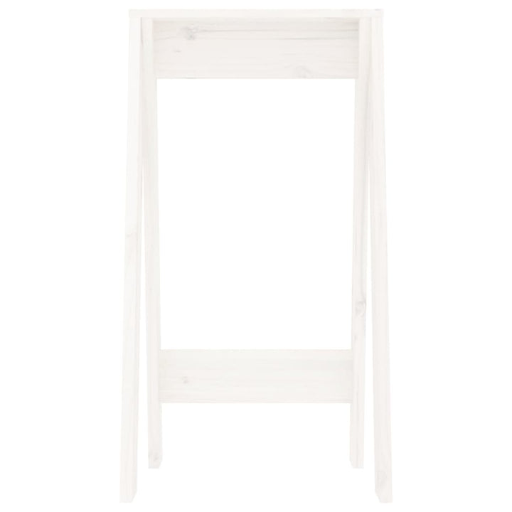 taburetter 2 stk. 40x40x75 cm massivt fyrretræ hvid