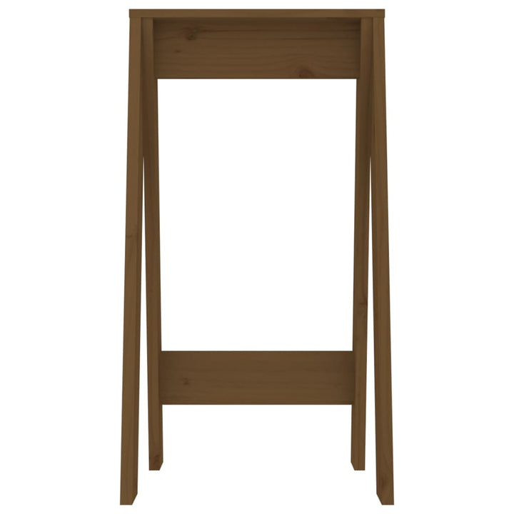 taburetter 2 stk. 40x40x75 cm massivt fyrretræ gyldenbrun