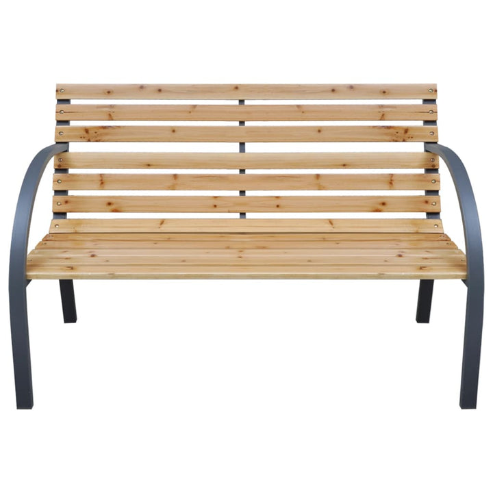 havebænk 112 cm massivt fyrretræ