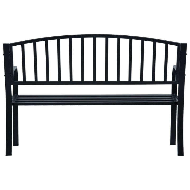 havebænk 120 cm stål sort