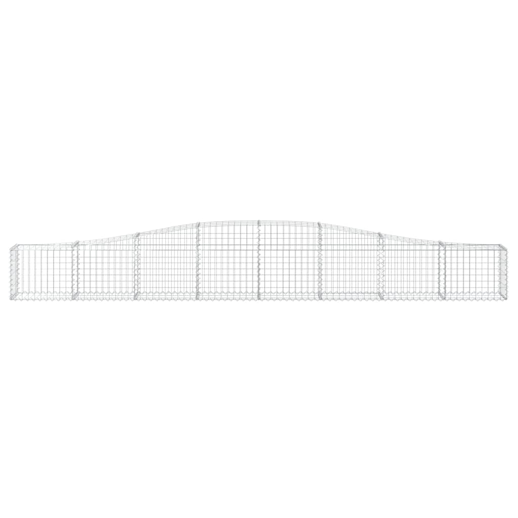 buet gabionkurv 400x30x40/60 cm galvaniseret jern