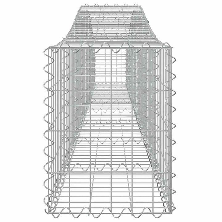 buet gabionkurv 400x30x40/60 cm galvaniseret jern