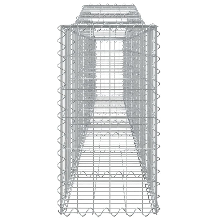 buet gabionkurv 400x30x60/80 cm galvaniseret jern