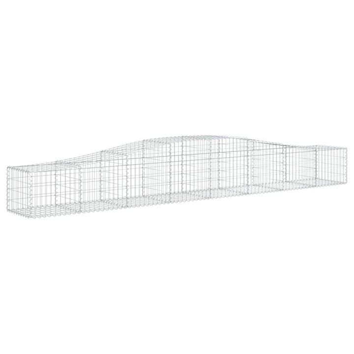buet gabionkurv 400x50x40/60 cm galvaniseret jern