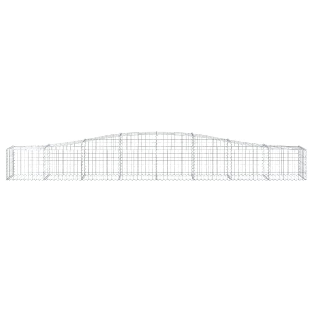 buet gabionkurv 400x50x40/60 cm galvaniseret jern